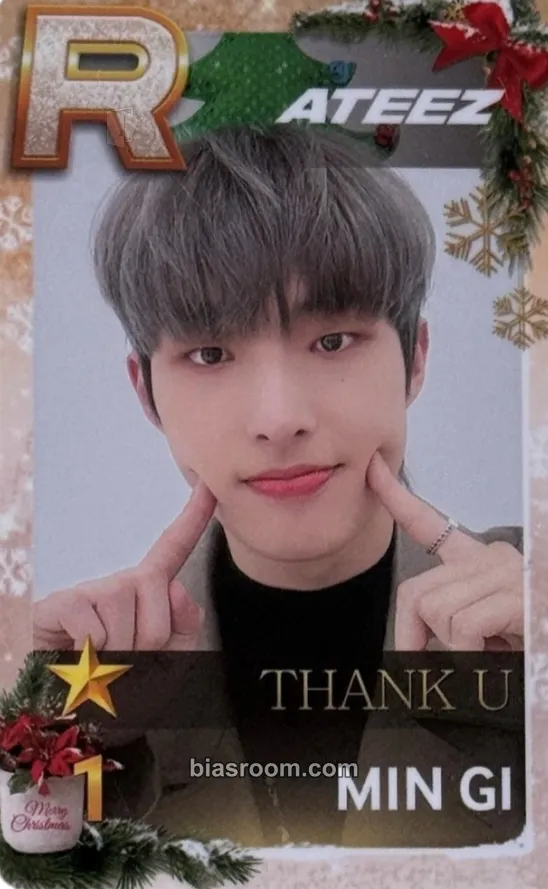 Mingi SUPERSTAR × ATEEZ Photocard - ATEEZ - ATEEZ K-pop photocard