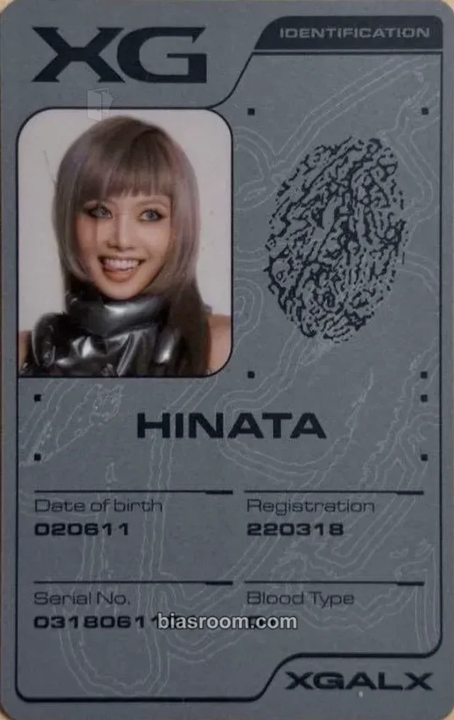 XG - HINATA - THE CORE - 核 Album xg version id card album photocard
