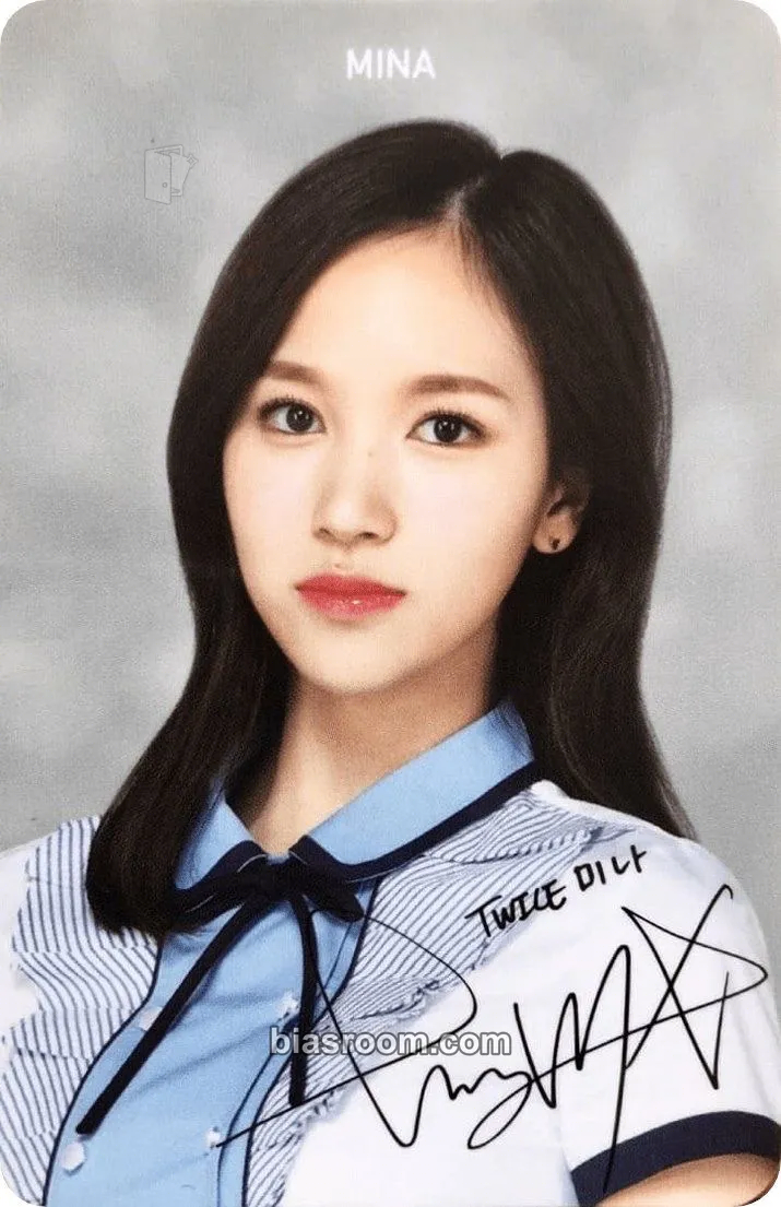 Mina TWICE x SKOOLOOKS Photocard - TWICE - TWICE K-pop photocard