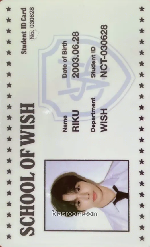Riku SCHOOL OF WISH Photocard - NCT WISH - NCT WISH K-pop photocard