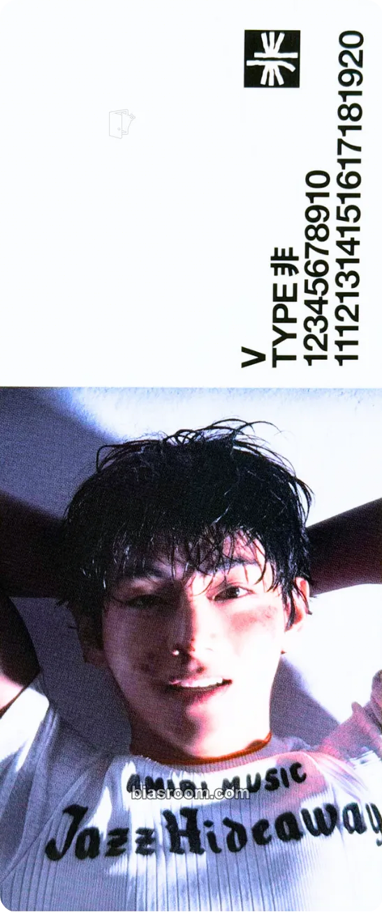 V V TYPE 非 Photobook & Poster Set Photocard - BTS - BTS K-pop photocard