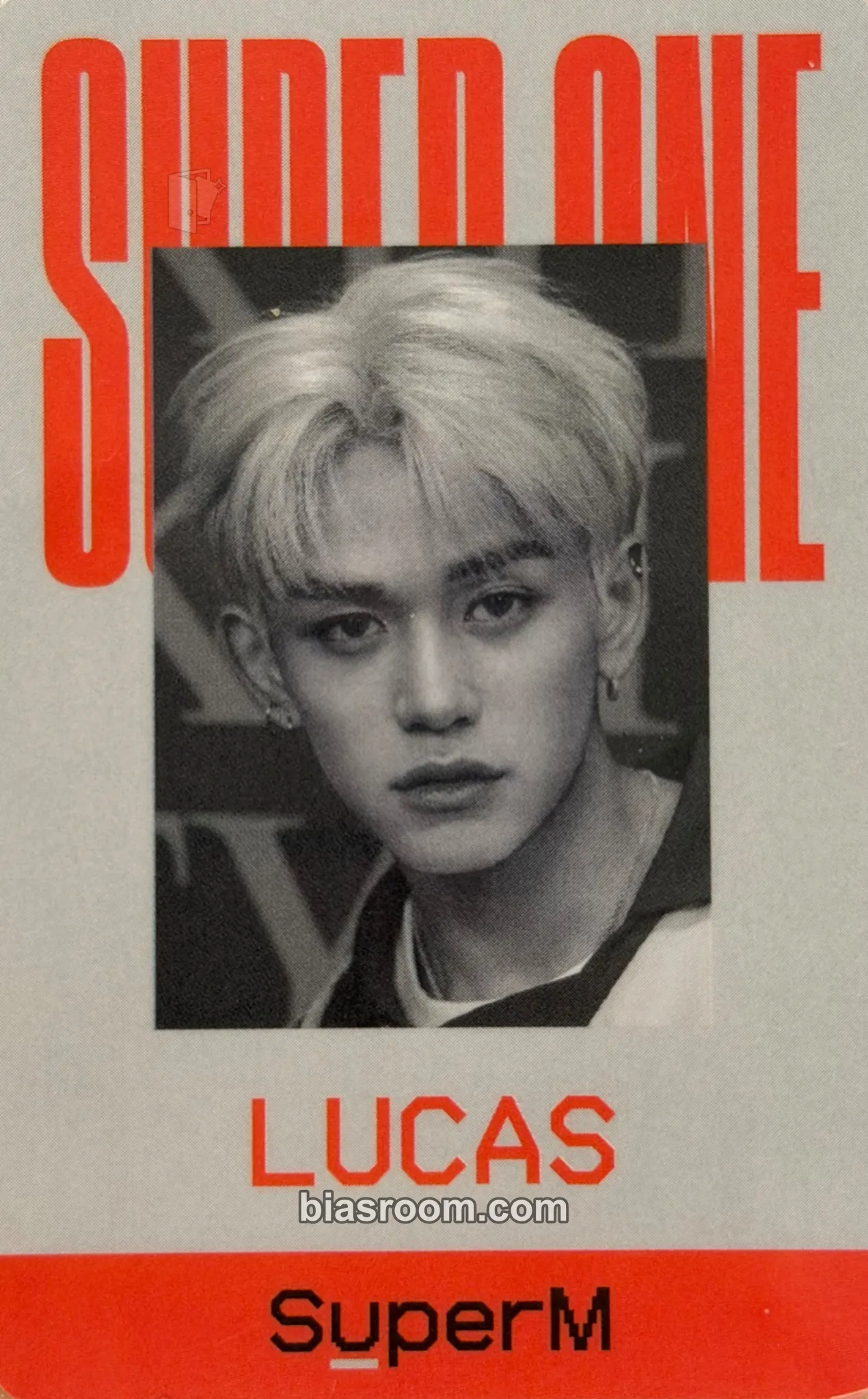 Lucas Super One Photocard - SuperM - SuperM K-pop photocard
