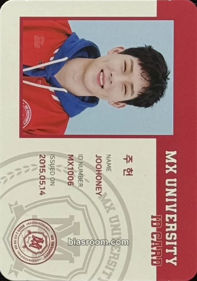Joohoney MX University - 2021 Fan Con Photocard - MONSTA X - MONSTA X K-pop photocard