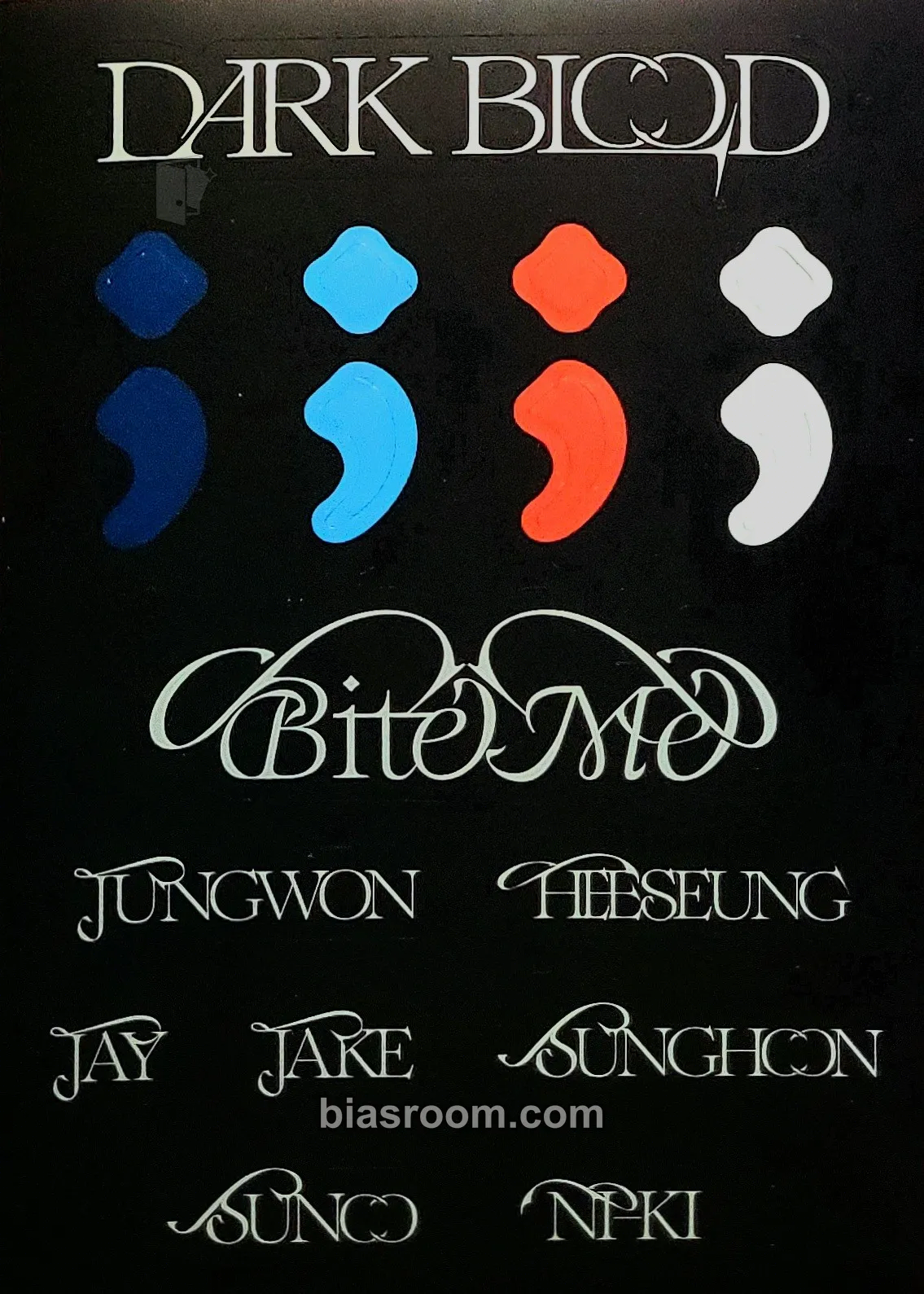 DARK BLOOD Photocard - ENHYPEN - ENHYPEN K-pop photocard