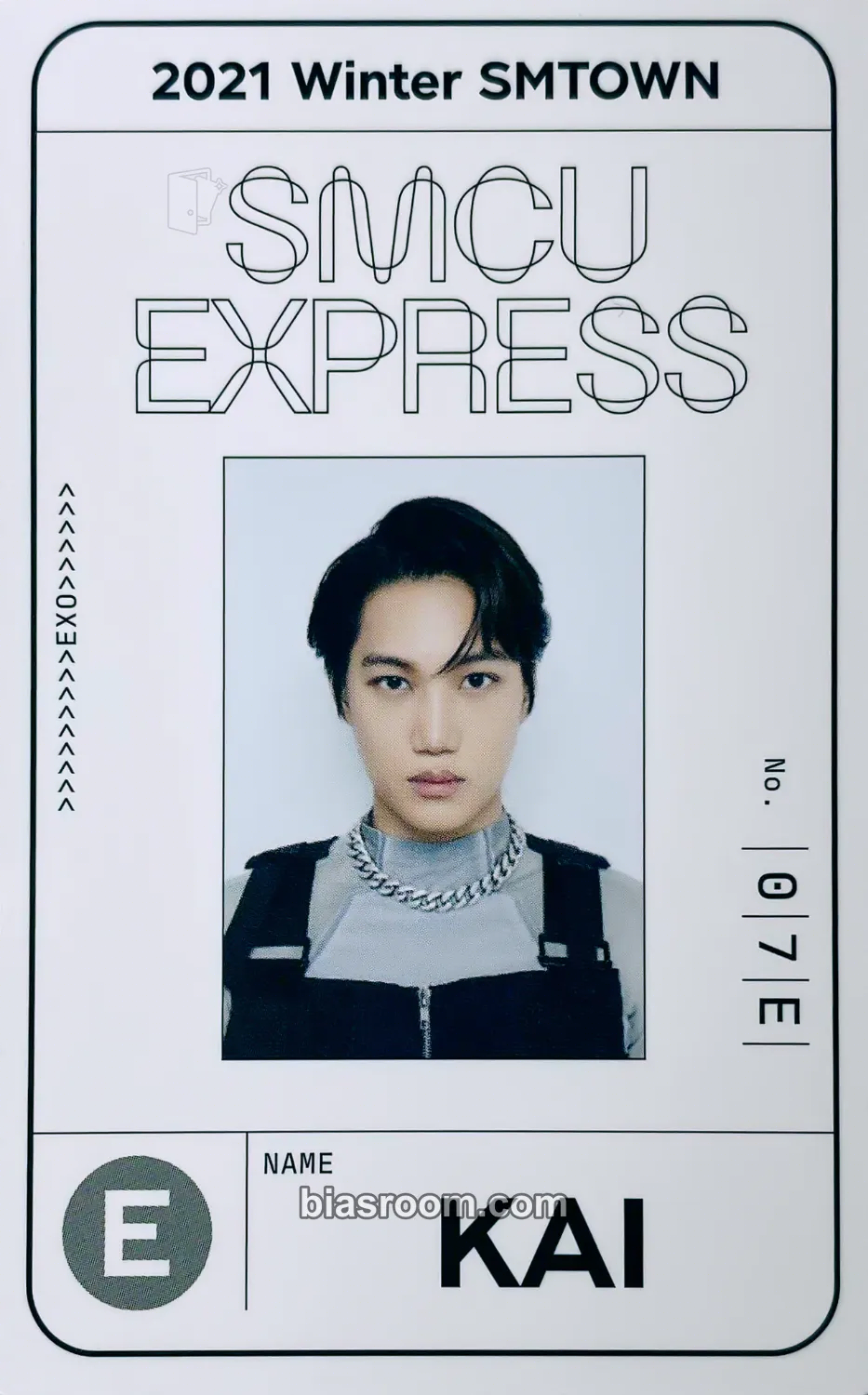 Kai 2021 Winter SM Town: SMCU Express Photocard - EXO - EXO K-pop photocard