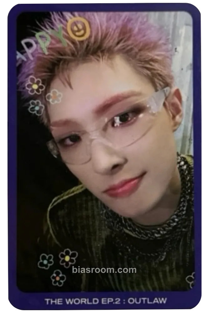 Mingi THE WORLD EP.2 : OUTLAW Photocard - ATEEZ - ATEEZ K-pop photocard