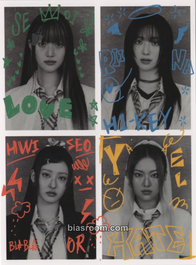 LOVE or HATE Photocard - H1-KEY - H1-KEY K-pop photocard