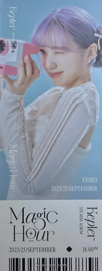 Yeseo Magic Hour Photocard - Kep1er - Kep1er K-pop photocard