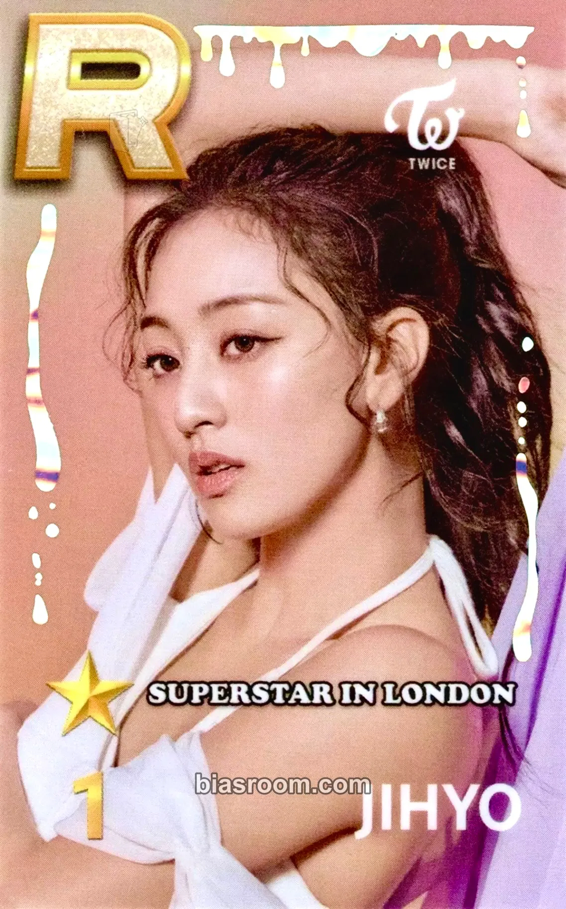 Jihyo TWICE x SuperStar JYPNATION Photocard - TWICE - TWICE K-pop photocard
