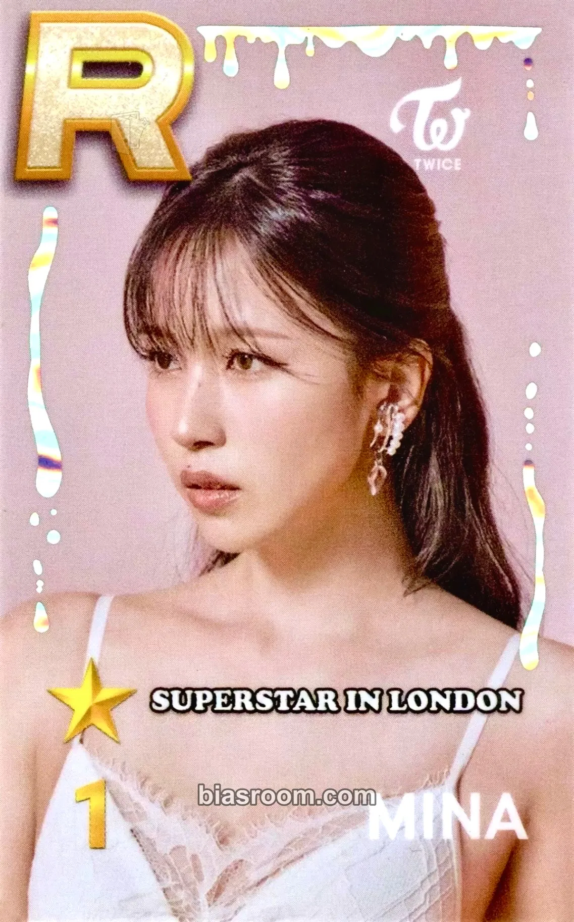 Mina TWICE x SuperStar JYPNATION Photocard - TWICE - TWICE K-pop photocard