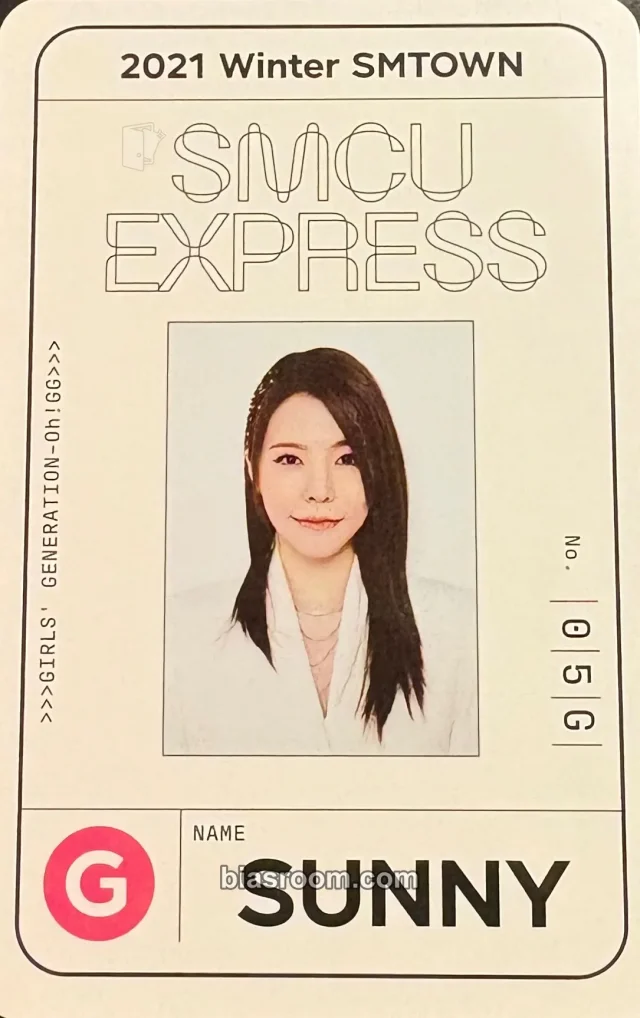 Sunny Girls' Generation 2021 Winter SMTOWN: SMCU Express K-pop photocard