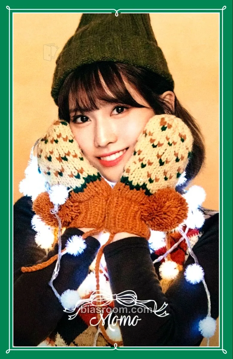 Momo Merry & Happy Photocard - TWICE - TWICE K-pop photocard