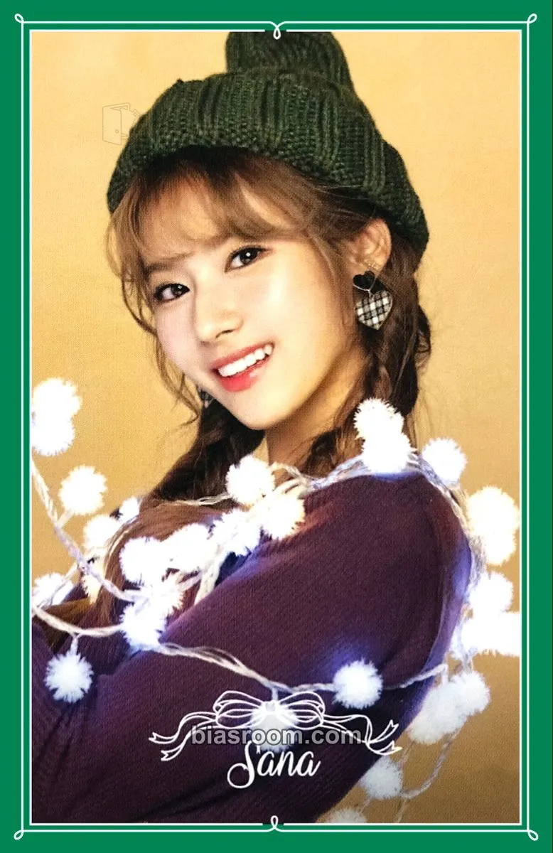 Sana Merry & Happy Photocard - TWICE - TWICE K-pop photocard
