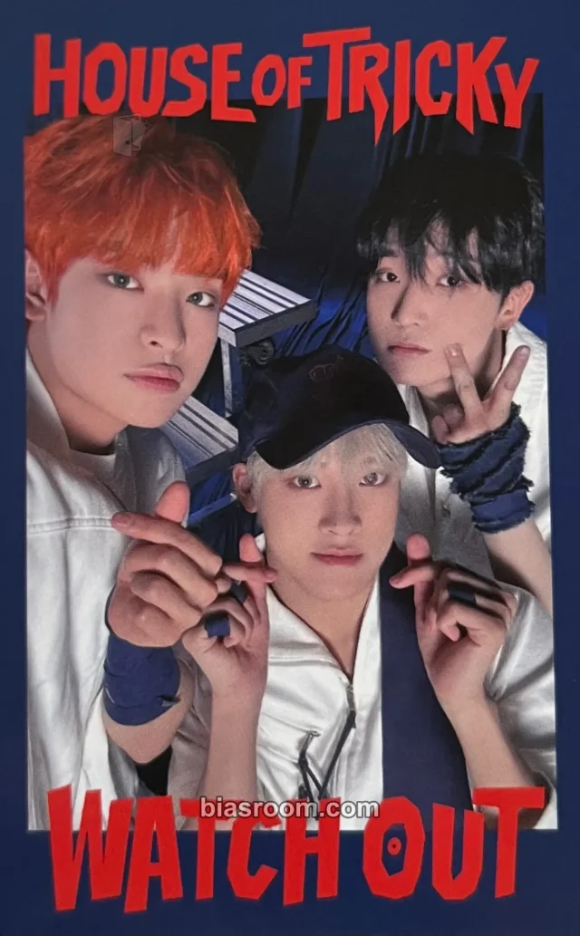 Xikers - Junmin & Yechan & Sumin - HOUSE OF TRICKY : WATCH OUT Album pop-up store trading card version 1