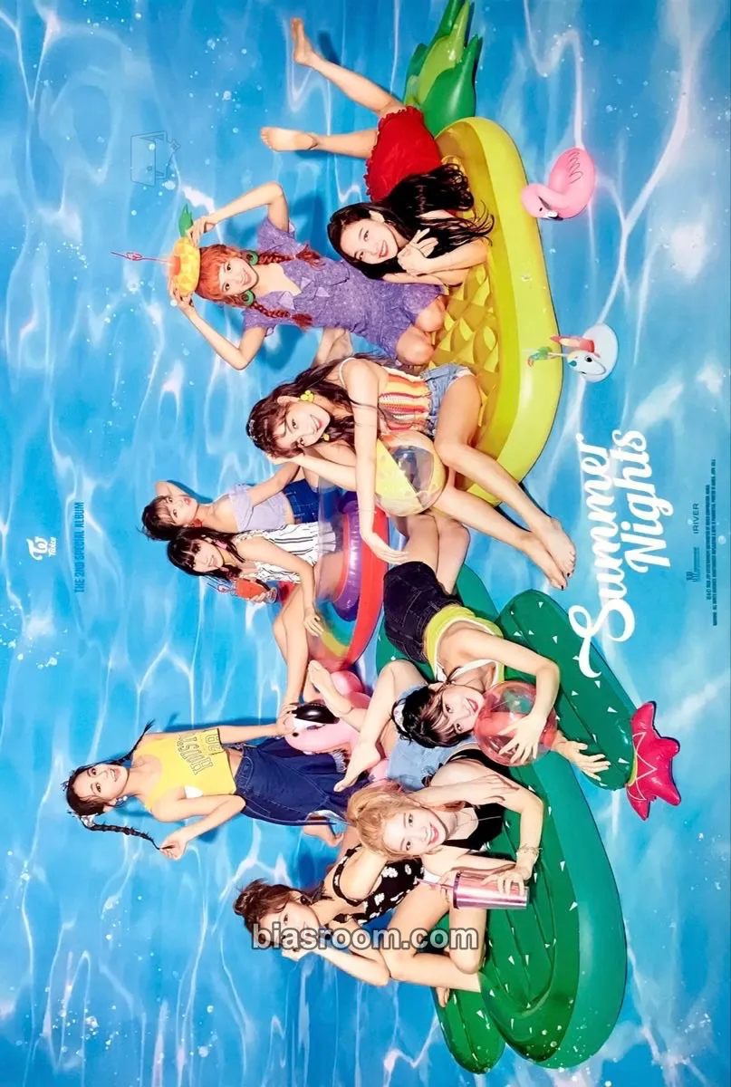 Summer Nights Photocard - TWICE - TWICE K-pop photocard