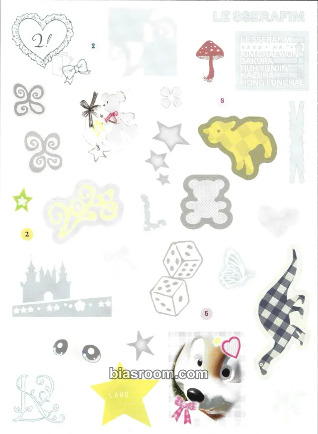 LE SSERAFIM - Other sticker sheet