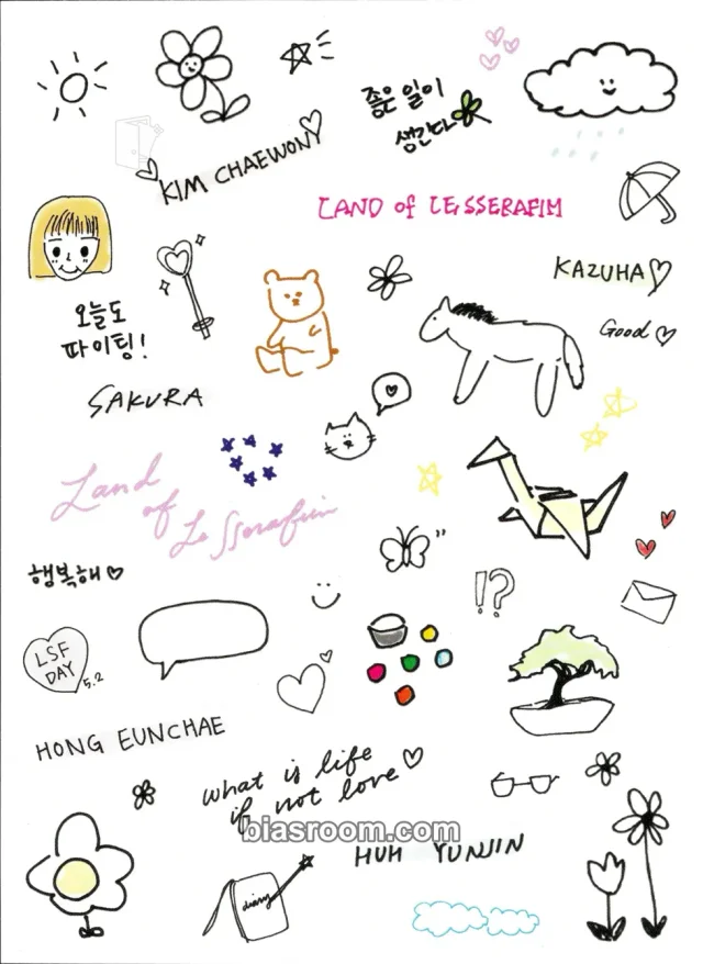 LE SSERAFIM - Other sticker sheet
