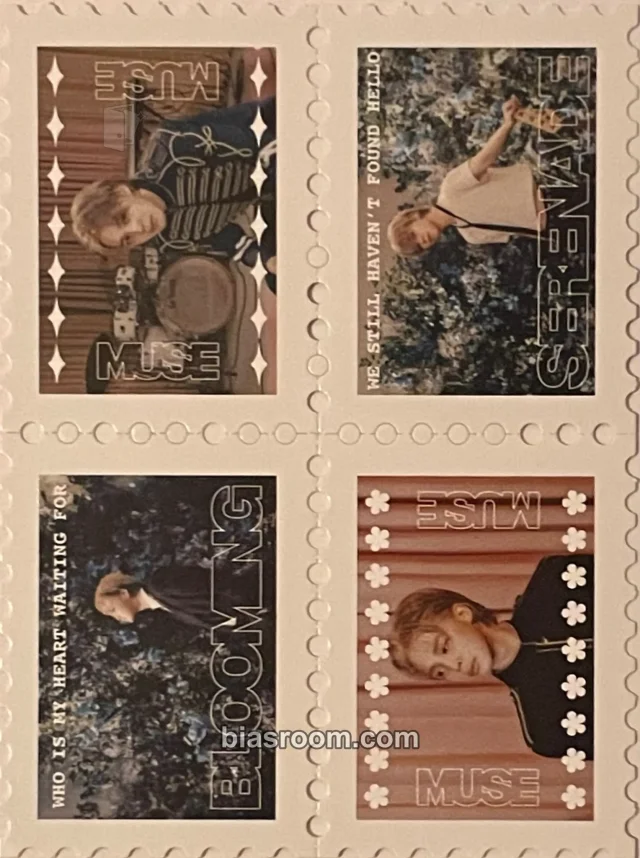 BTS - Jimin - Muse Album vinyl inclusion vinyl version non-standard size photo stamp
