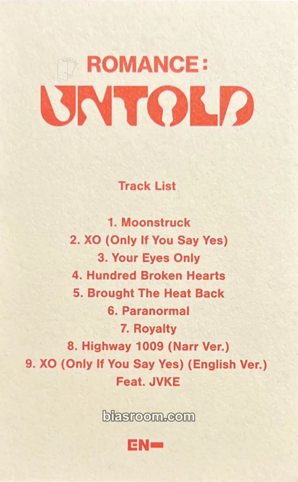 ROMANCE: UNTOLD Photocard - ENHYPEN - ENHYPEN K-pop photocard