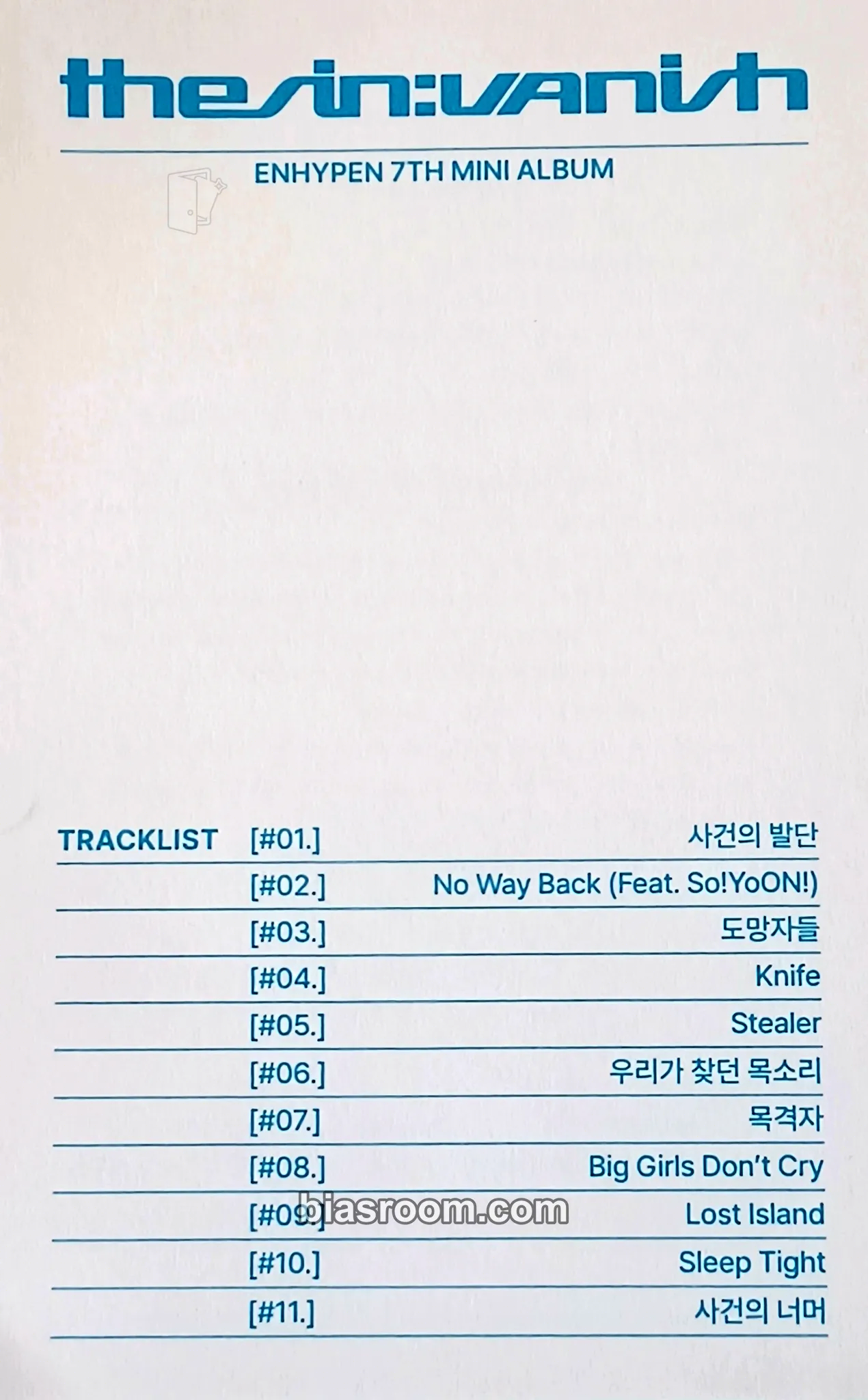 THE SIN: VANISH Photocard - ENHYPEN - ENHYPEN K-pop photocard