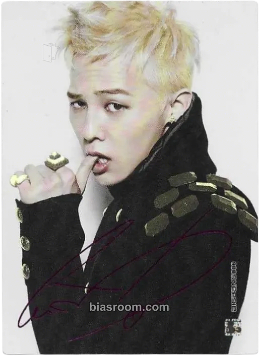G-Dragon Collection Card Photocard - BIGBANG - BIGBANG K-pop photocard