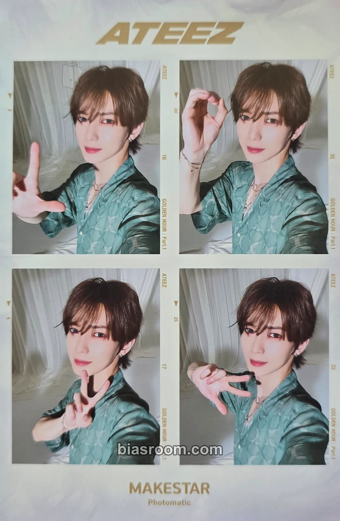 Yeosang GOLDEN HOUR : Part.1 Photocard - ATEEZ - ATEEZ K-pop photocard