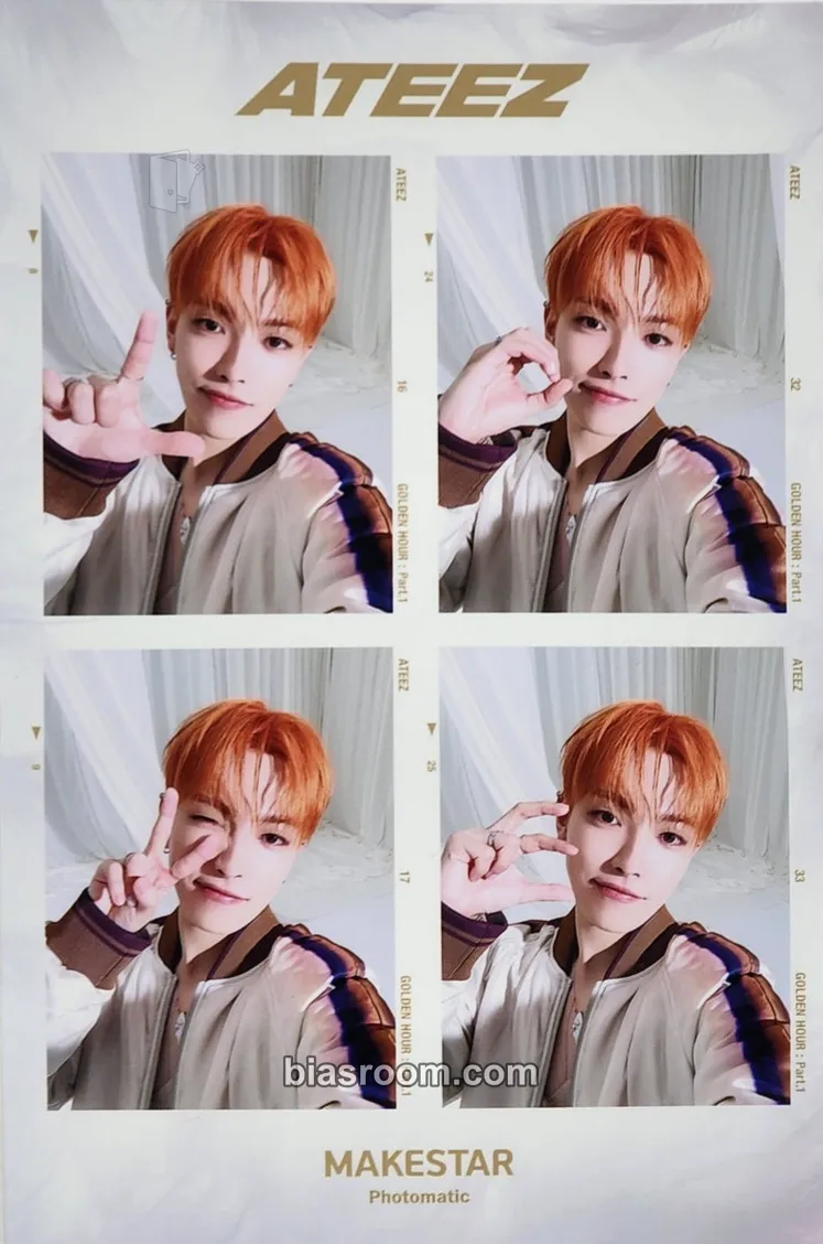 Hongjoong GOLDEN HOUR : Part.1 Photocard - ATEEZ - ATEEZ K-pop photocard