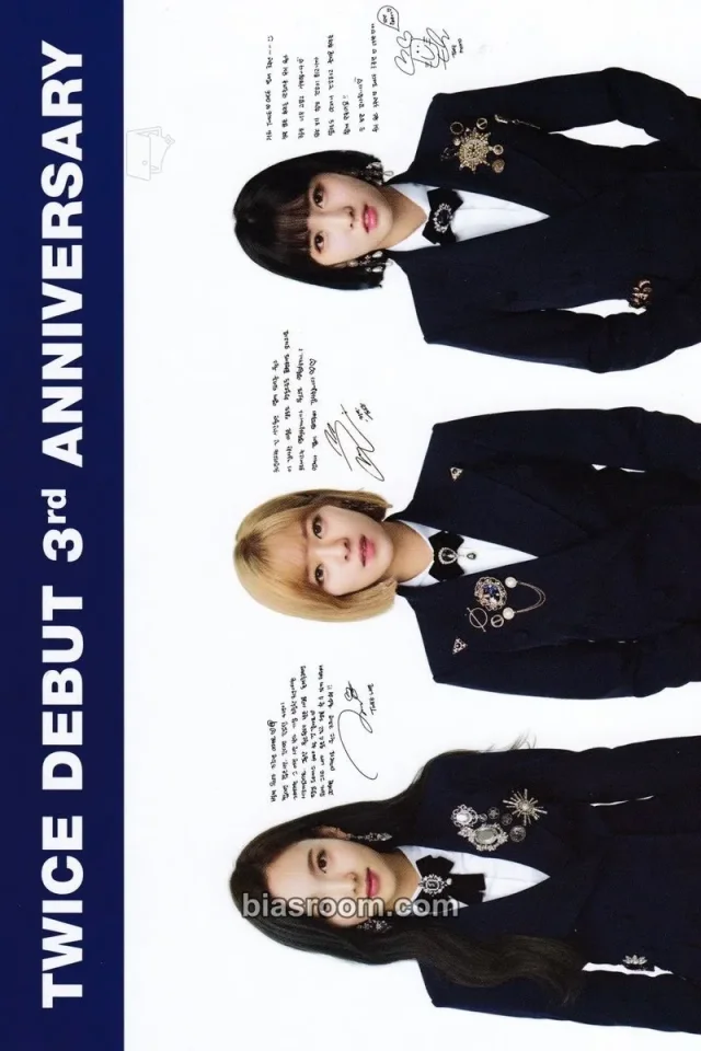 TWICE - Nayeon & Jeongyeon & Momo - ONCE Fanclub 2nd Generation Other postcard message card fanclub horizontal