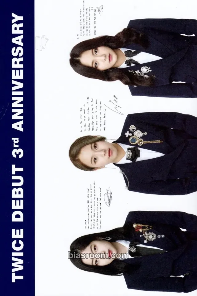 TWICE - Nayeon & Jeongyeon & Momo - ONCE Fanclub 2nd Generation Other postcard message card fanclub horizontal