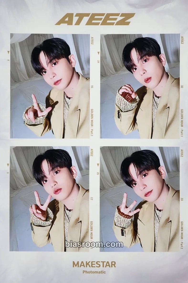 Jongho GOLDEN HOUR : Part.1 Photocard - ATEEZ - ATEEZ K-pop photocard