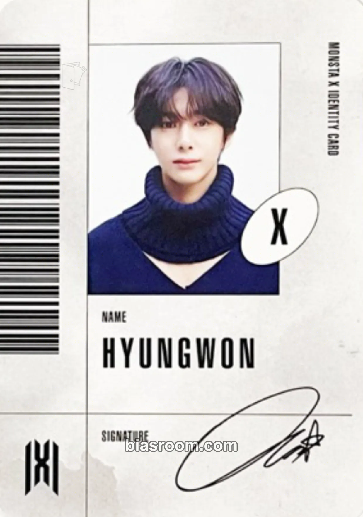 Hyungwon Follow - Find You Photocard - MONSTA X - MONSTA X K-pop photocard