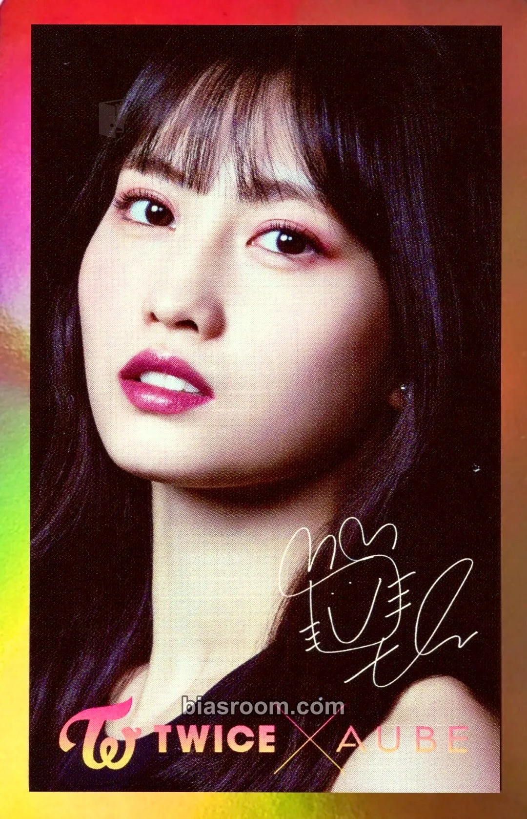 Momo TWICE x AUBE Photocard - TWICE - TWICE K-pop photocard