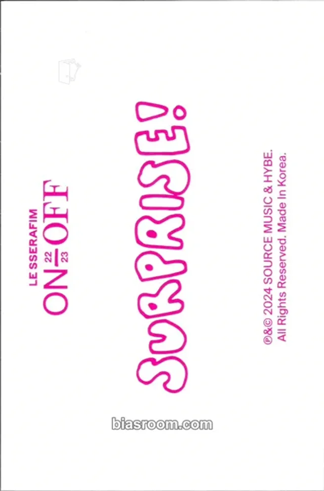 LE SSERAFIM - Huh Yunjin - LE SSERAFIM 'ON-OFF' 22-23 Other message card scratch card