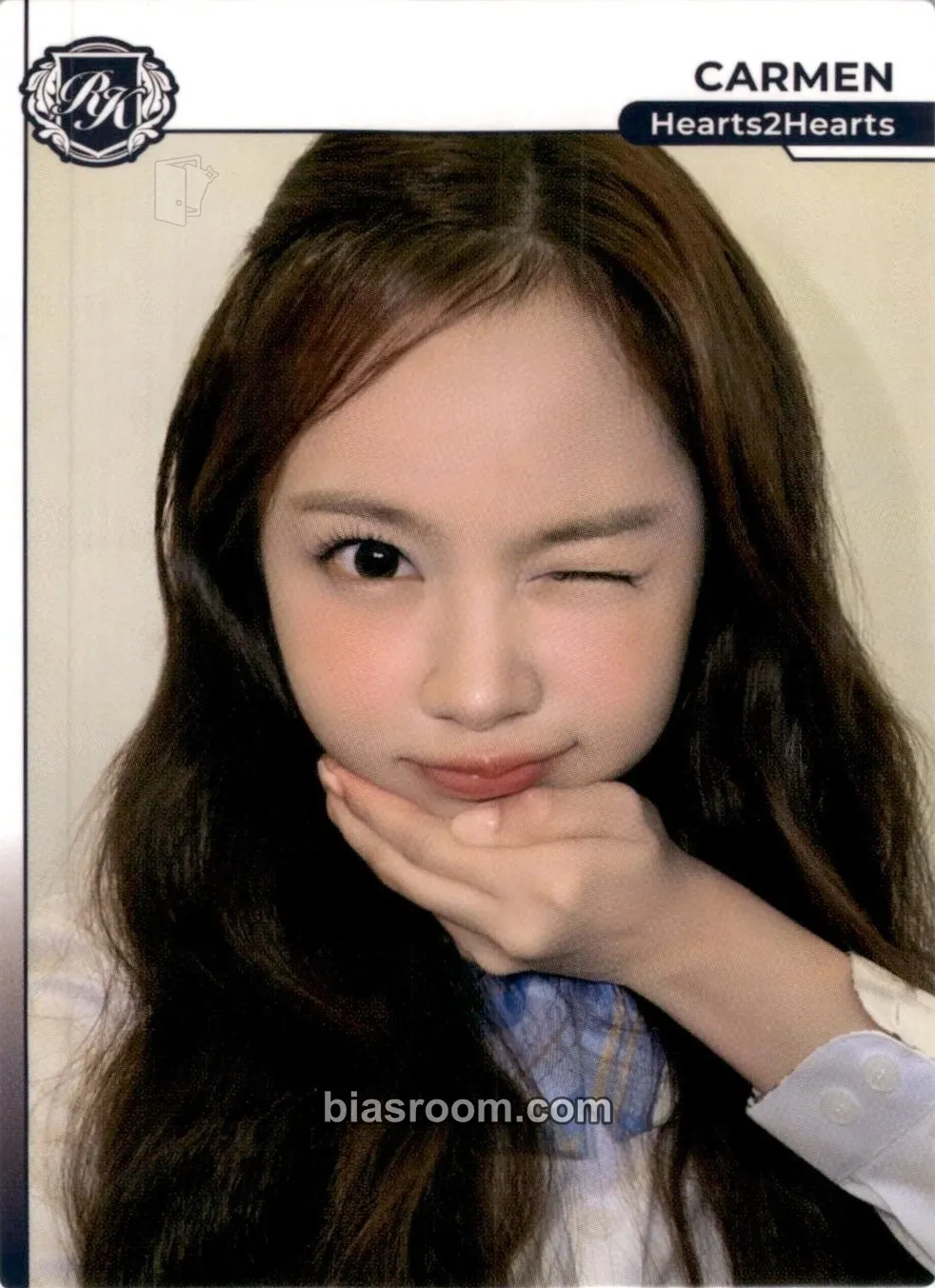 Carmen TELECA 2025 Kpop Rookie Photocard - Hearts2Hearts - Hearts2Hearts K-pop photocard