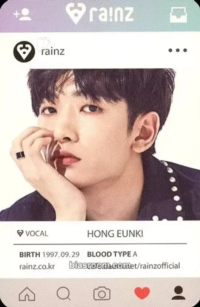 RAINZ - Eunki - Sunshine Album album photocard