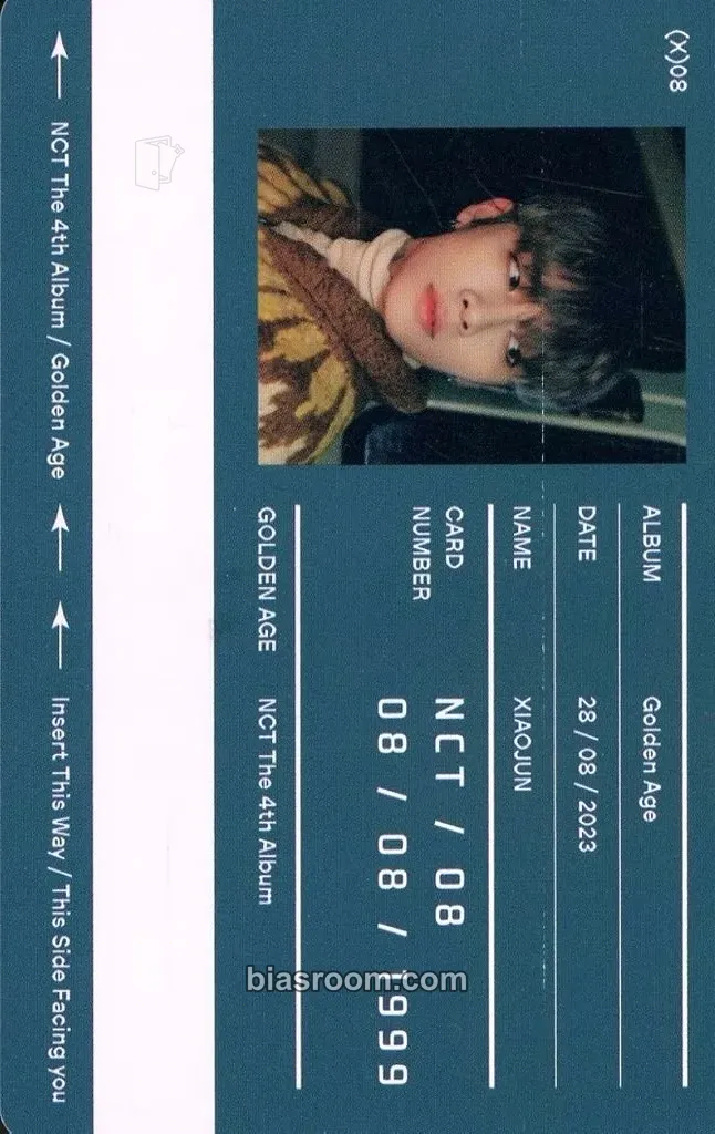Xiaojun Golden Age Photocard - NCT - NCT K-pop photocard