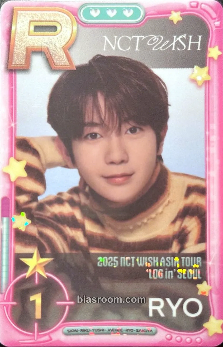 Ryo 2025 ASIA TOUR LOG in SEOUL • ASIA Photocard - NCT WISH - NCT WISH K-pop photocard