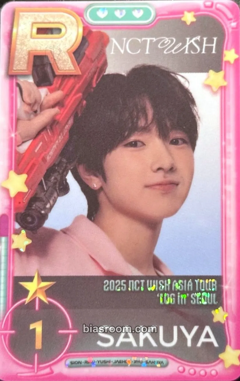 Sakuya 2025 ASIA TOUR LOG in SEOUL • ASIA Photocard - NCT WISH - NCT WISH K-pop photocard