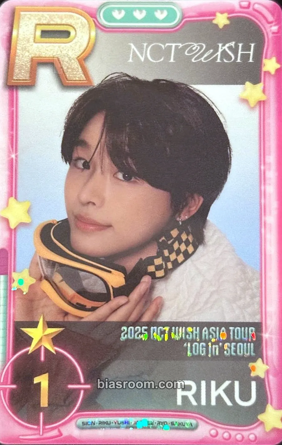 Riku 2025 ASIA TOUR LOG in SEOUL • ASIA Photocard - NCT WISH - NCT WISH K-pop photocard