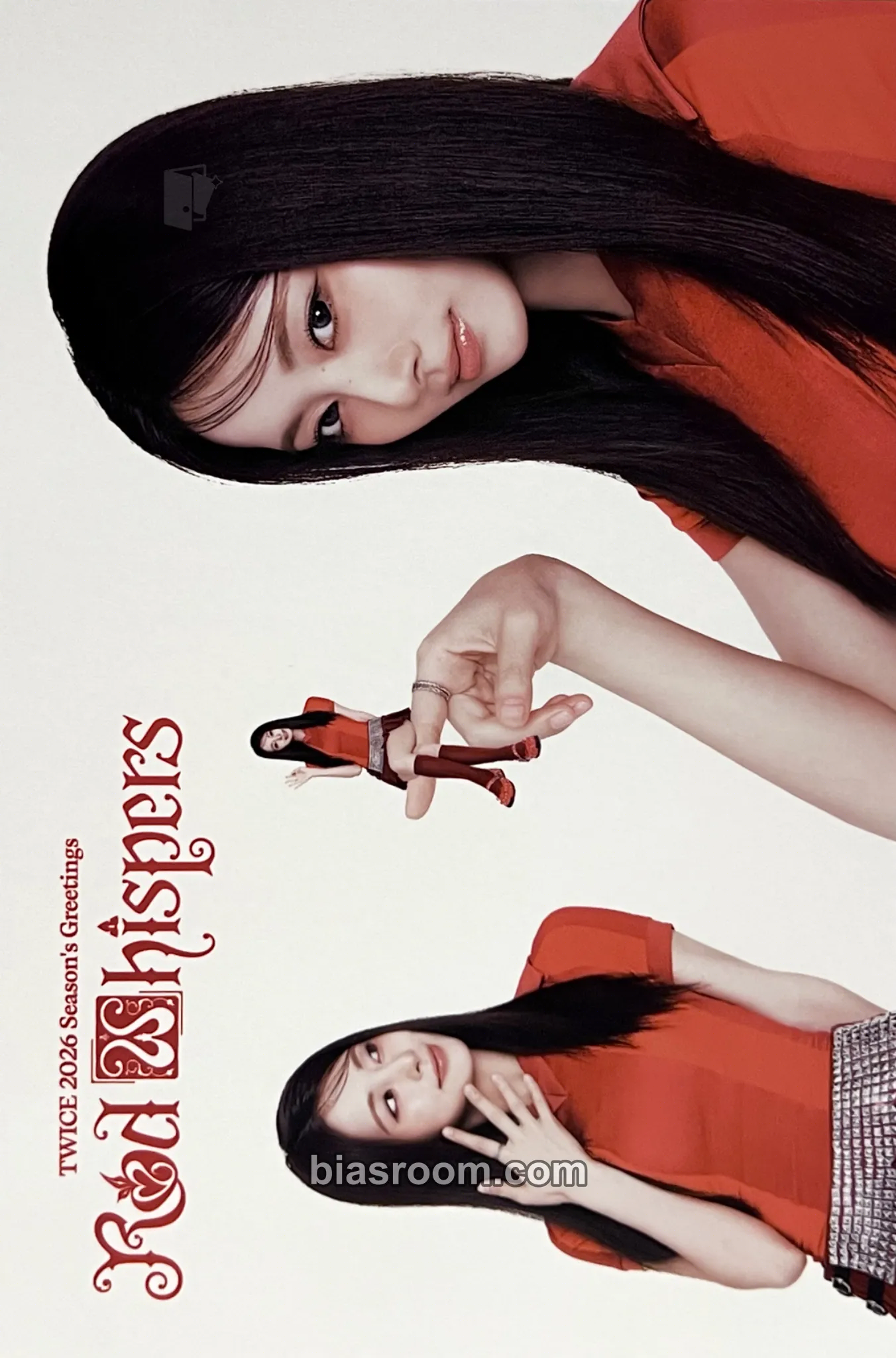Tzuyu 2026 Season’s Greetings: RED WHISPERS Photocard - TWICE - TWICE K-pop photocard
