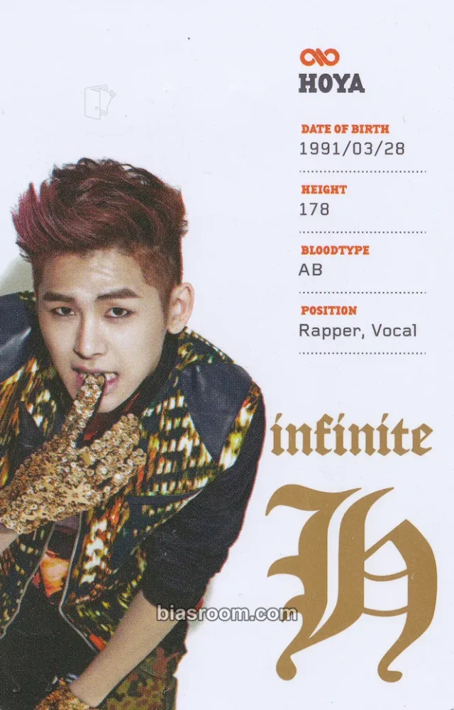 INFINITE - Hoya - Fly High Album album photocard foil card