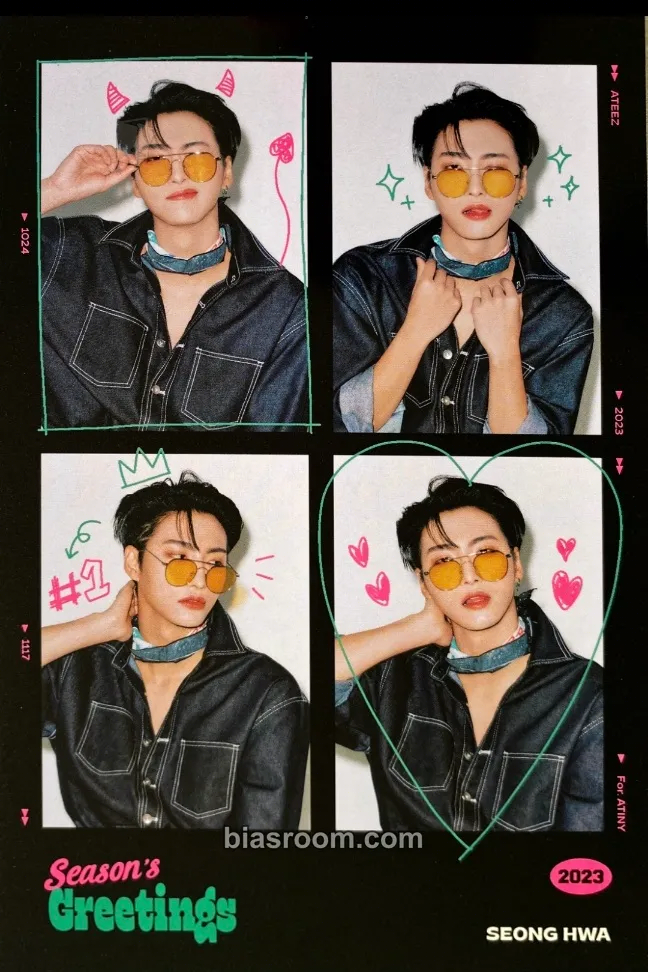 Seonghwa 2023 Season's Greetings Photocard - ATEEZ - ATEEZ K-pop photocard