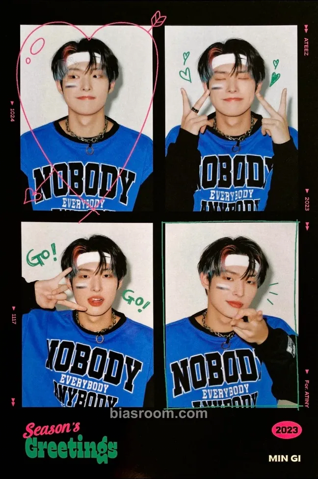 Mingi 2023 Season's Greetings Photocard - ATEEZ - ATEEZ K-pop photocard