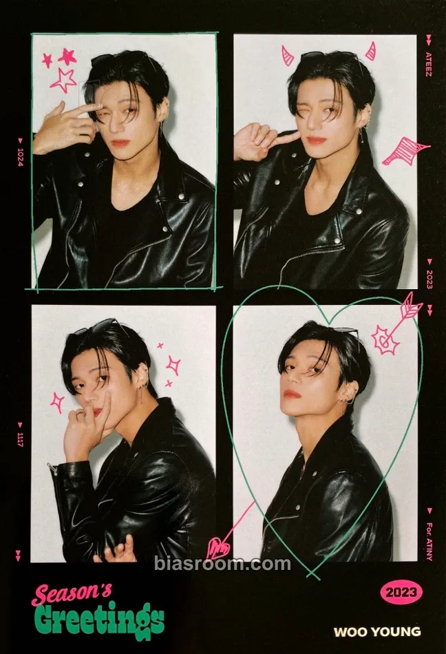 Wooyoung 2023 Season's Greetings Photocard - ATEEZ - ATEEZ K-pop photocard