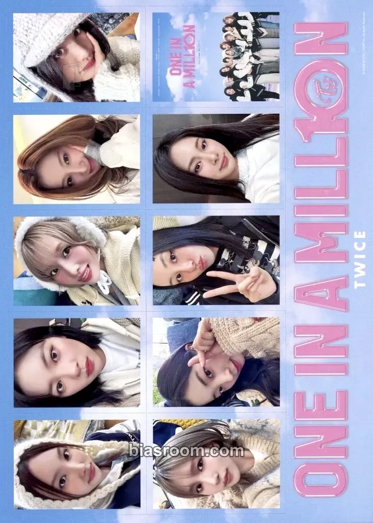 TWICE: ONE IN A MILL10N Photocard - TWICE - TWICE K-pop photocard
