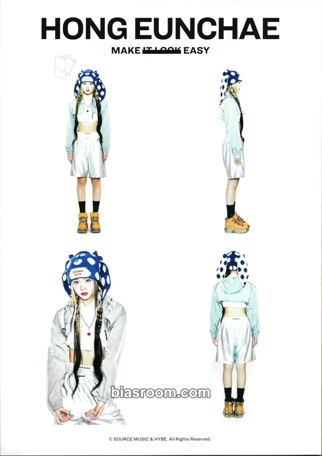 Hong Eunchae EASY Photocard - LE SSERAFIM - LE SSERAFIM K-pop photocard
