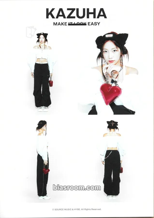 Kazuha EASY Photocard - LE SSERAFIM - LE SSERAFIM K-pop photocard