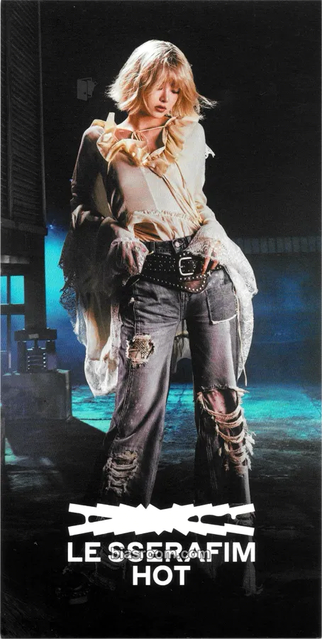 Hong Eunchae HOT Photocard - LE SSERAFIM - LE SSERAFIM K-pop photocard