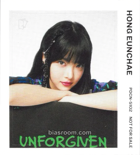 Hong Eunchae UNFORGIVEN (Japanese Ver) Photocard - LE SSERAFIM - LE SSERAFIM K-pop photocard