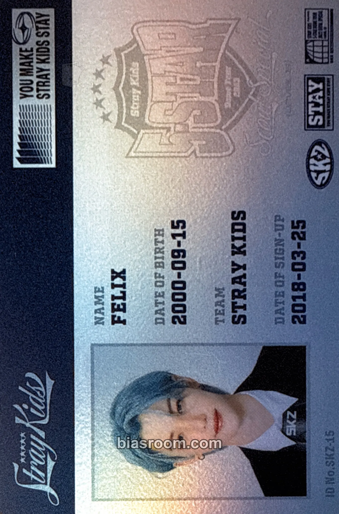 Felix 5-Star Dome Tour 2023 Photocard - Stray Kids - Stray Kids K-pop photocard